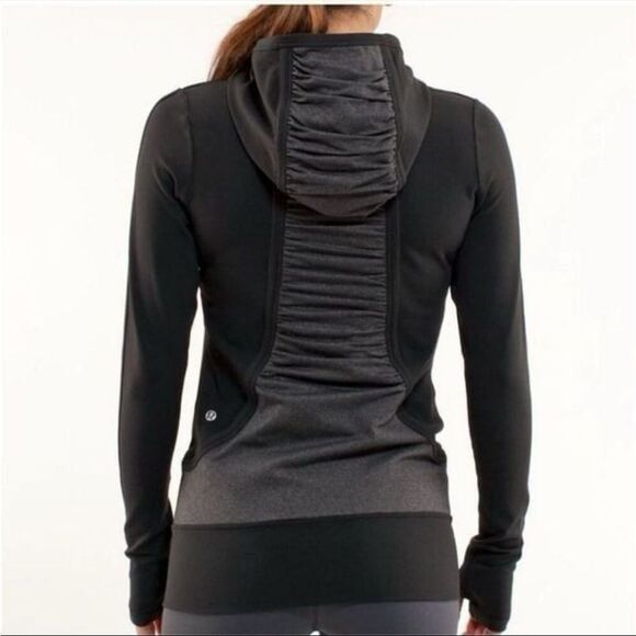 Lululemon Zip Up Attached Hood Sweater Size 6 - Picture 1 of 9